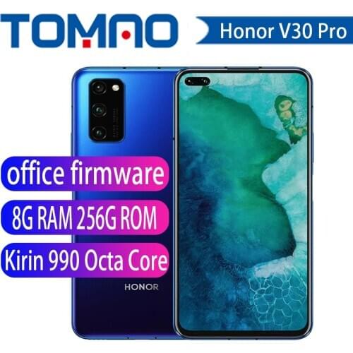Honor V30 Pro HONOR View 30 Pro 5G SmartPhone Kirin 990 5G Octa Core 4100mAh Android 10 6.57“ SA/NSA SuperCharge Multi-Language