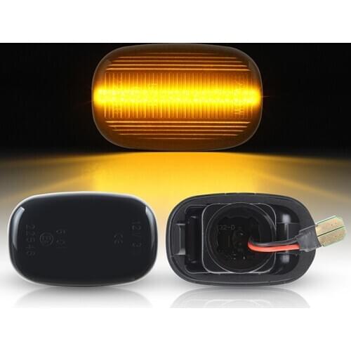 2 Pcs Dynamic Amber LED Side Marker Turn Signal Light For Toyota Corolla RAV4 Prius Yaris Camry Vios Hilux Allex Avensis Celica