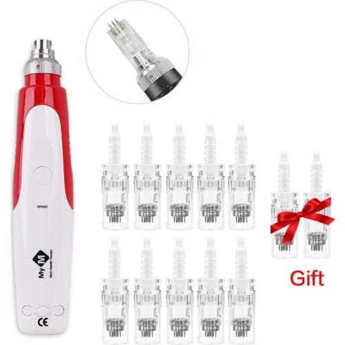 Derma Rolling Pen Bayonet Cartridge NeedleTip Micro Tattoo Needle Therapy 9/12/36/42Pin Nano Microneedles For MYM Beauty Device