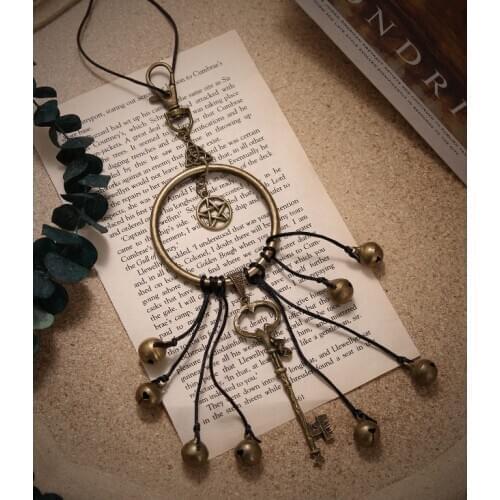 Witches Bells Keychain,New Home Gift,Gift for A Witch,Home Protection,Occult Decor,White Witchcraft,Good Luck,Hedge Witch,Witchy