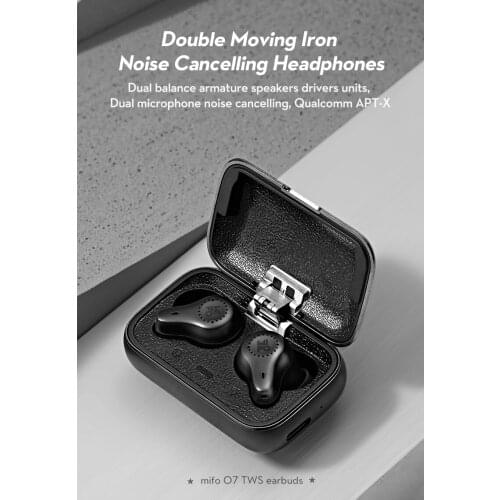 Patent Earphones Touch control IPX7 waterproof Mifo O7 Carbon Nanotube TWS Earphone HiFi Earbuds wireless bluetooth