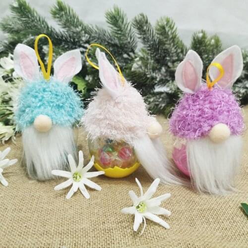 2021 Easter Party Faceless Doll Bunny Candy Jar Innovative Holiday Theme Decoration Scene Decoration Gift