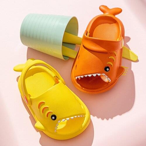 2021 Baby Boy Girl Shoes Toddler Designer Sandals Children Casual Shark Shoes Cute Flats Sandals Sandalias Planas Sandalias Bebe