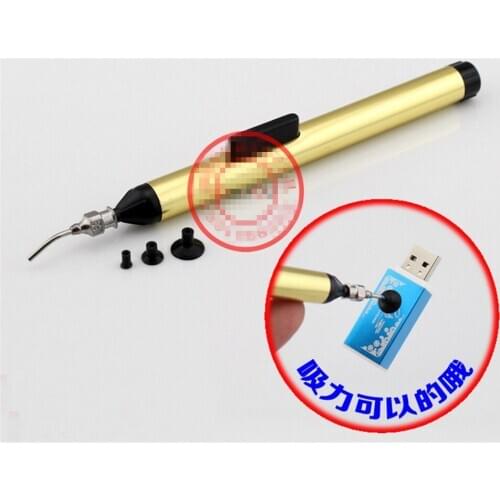 3Pc FFQ 939 Vacuum Sucking Pen Pencil L7 IC Easy Pick Picker Up Tool 3 Suction Headers SMD SMT Hand Tool Temperature Sensor Chip