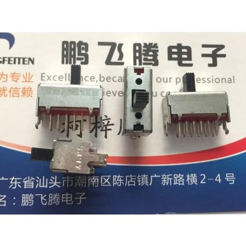 5PCS/lot Japan ALPS SSSF040800 toggle switch 12 feet 2 gear with bracket double row vertical sliding switch