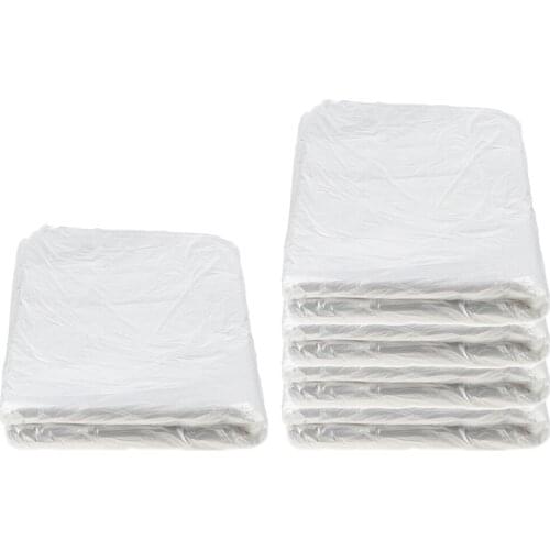 500x Disposable Hair Cutting Cape Gown Hairdresser Capes Apron Transparent