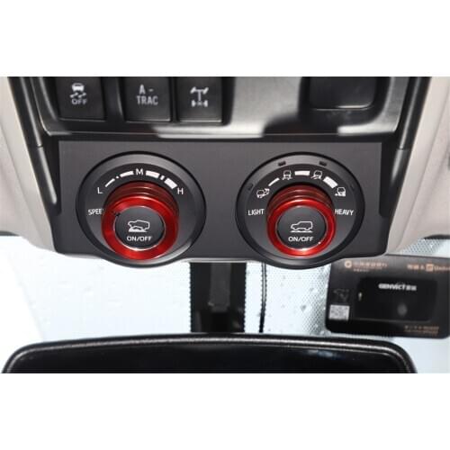 ALU Terrain Mode Knob Decorative Cover Ring Sticker for Toyota 4Runner 2010+ TRD Stylish Car Accessories Interior Decoration