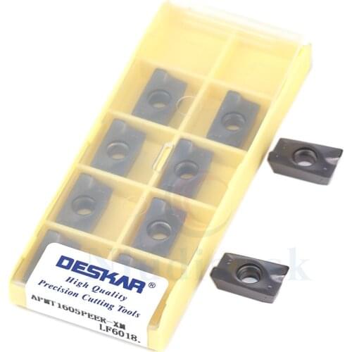 APMT1135PDER-XM Milling Cutter APMT1605PEER-XM LF6018 Carbide Inserts CNC Lathe Tools Milling Turning Tools, For Stainless Steel