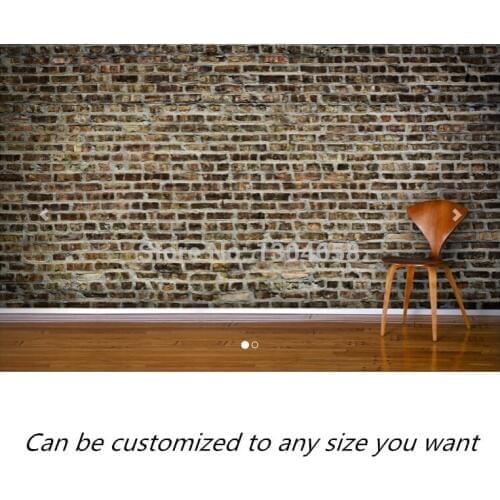 Free shipping custom murals Decaying Brick Wallpaper Wall Mural sofa bedroom TV backdrop wallpaper