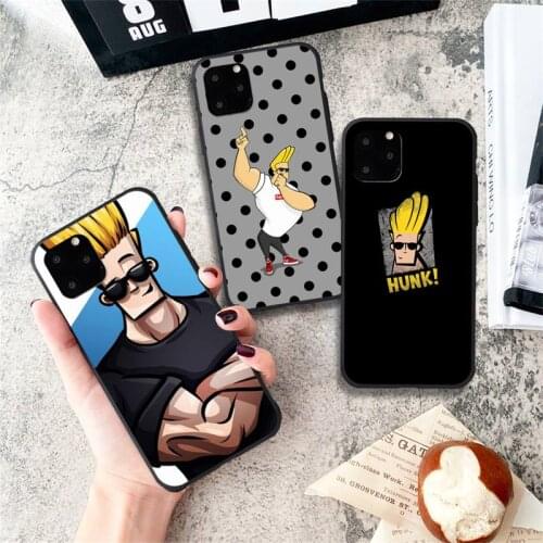 USAKPGRT Johnny Bravo Phone Case for iPhone 11 12 Pro mini pro XS MAX 8 7 6 6S Plus X 5S SE 2020 XR