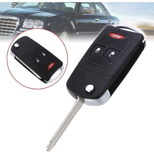 New Arrival 1pc 3 Buttons Flip Remote Key Fob Case Shell for Chrysler Aspen Sebring for Dodge Auto Ignition System