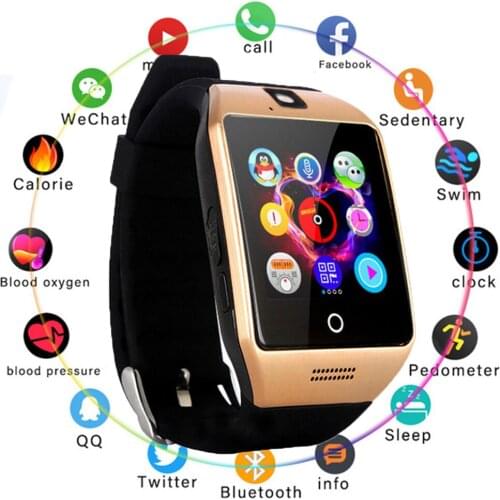 For Q18 smart watch mobile phone exquisite card smart wearable beautiful curved fashion watch gift professional beautiful arc