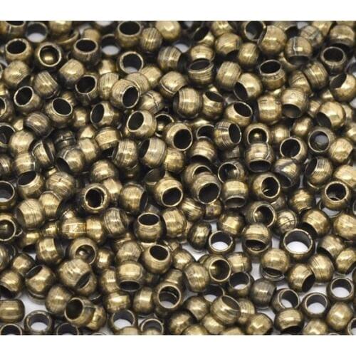 DoreenBeads Antique Bronze Crimp Beads Findings 2.5mm,sold per pack of 2000