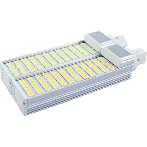 G24 LED Lamp 14W 60 SMD5050 LED PL Lamp Light E27/G24 LED horizontal Lighting Bulb Warm White/Cold White AC85-265V 2pc free ship