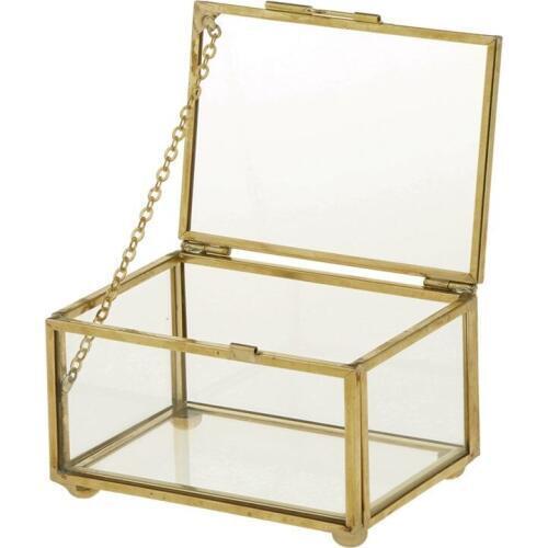 Hot Geometric Glass Style Jewelry Box Table Container For Displaying Jewelry Keepsakes Home Decoration Plants Container Ewelry S