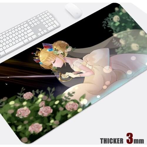 Anime Mouse Pad Gamer Office Desk Mat Azur Lane Takao Terror Computer Laptop Large Natural Rubber XXL Pad Package Edge 3mm