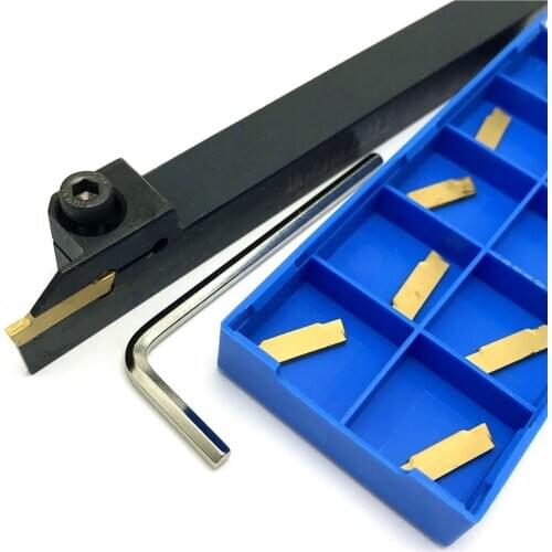 Carbide insert 10PCS MGMN150 G PC9030 NC3020 NC3030+External grooving arbor MGEHL1212-1.5 For CNC lathes