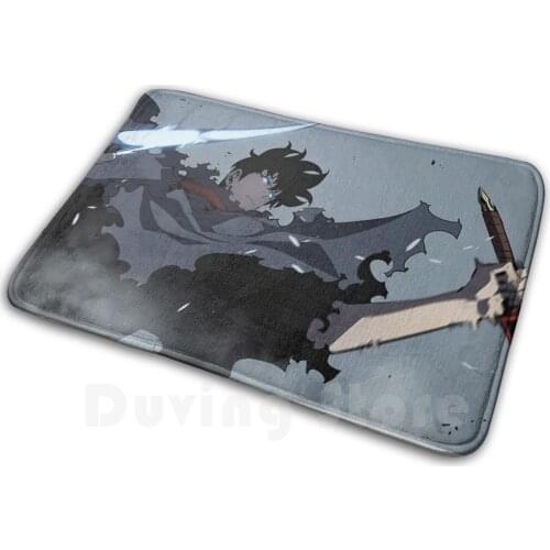 Sung Jin - Woo - Solo Leveling - Manhwa - Mat Rug Carpet Anti-Slip Floor Mats Bedroom Anime Manga Assassin Manhwa Manhua Solo