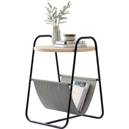 Creative Nordic Metal Round Coffee Table A-Type Storage Rack Tea Fruit Snack Service Plate Tray Home Living Room Bed Sofa Side