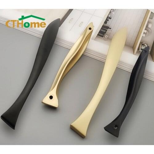 Furniture Handles for Cabinets and Drawers Zinc Alloy Light Gold Bedside Table Wardrobe Home Interior 96mm128mm European Style