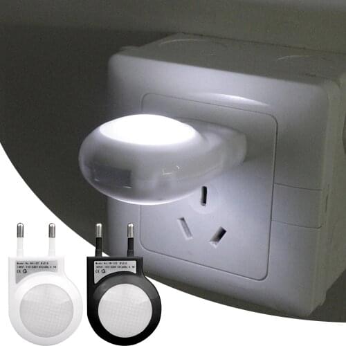 Mini LED Snail Night light Auto Night Lamp Built-in Light Sensor Control Light Wall Lamp For Baby Kids Bedroom EU Plug