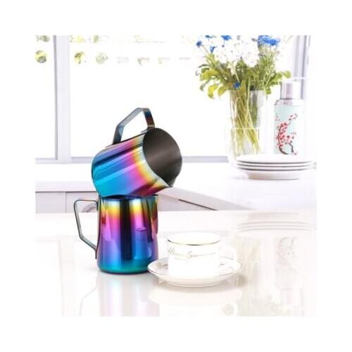 Multicolor Milk Frothing Jug Espresso Coffee Pitcher Barista Craft Coffee Latte Stainless Steel Espresso 350ML