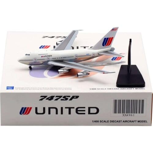 Diecast 1/400 B747 SP N538PA United Airlines Plane Model Alloy with Landing Gear Aircraft Airplanes Model Toy For Collection