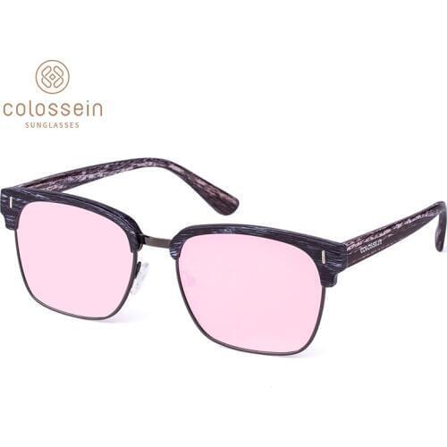 COLOSSEIN Fashion Sunglasses Women New Trendy Glasses Goggles Polarized Rectangle Sun Glasses For Men Driving Eyewear UV400
