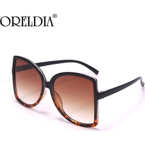 Fashion Oversized Cateye Sunglasses Woemn Men Big Frames Glasses Personality Sunshade Eyewear Brand Designer Eyeglasses UV400