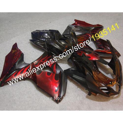 Flame Motorcycle Kit For Suzuki K9 GSXR1000 2009-2016 GSX R1000 09 10 11 12 15 16 Bobywork Fairing (Injection molding)