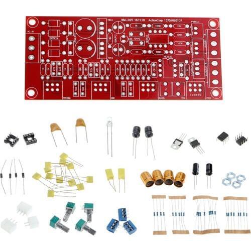 NE5532 OP-AMP HIFI Amplifier Preamplifier Volume Tone EQ Control Board DIY KIT and finished product