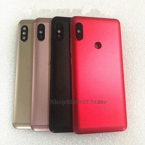 Original Back Housing For Xiaomi Redmi Note 5 NT5 Metal Battery cover Mobile Phone Case Shell with Camera Glass lens Side button