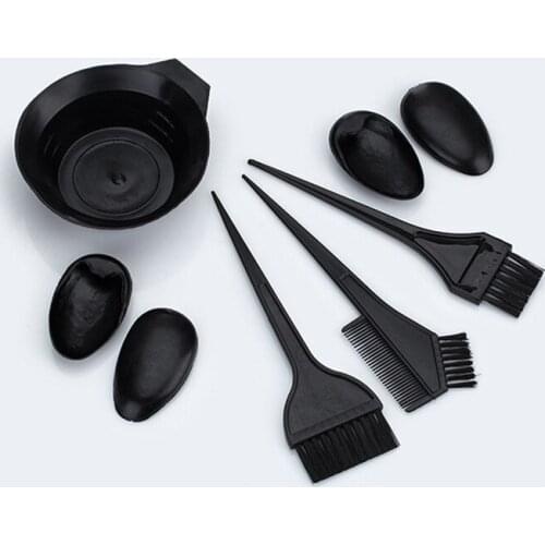 Hairdressing Tools Hair Coloring Dye Bowl Large Brush Small Brush Hot Oil Treatment Mixing Bowl Brush Set E1099