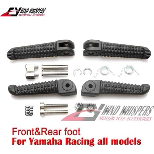 Motorcycle Front Rear Footrests Foot pegs For Yamaha YZFR6 1999 - 2017 YZFR1 1998 - 2014 YZF R6S 2003 - 2008