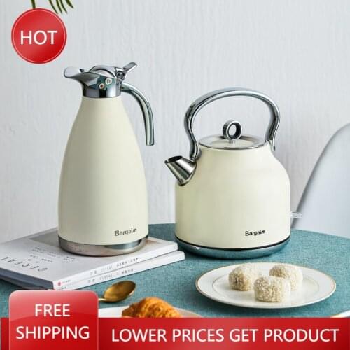 Travel Boiling Water Kettle Tea Pot Flask Kettle Coffee Brew Electric Stainless Steel With Whistle Tetera Silbante Teapot Metal