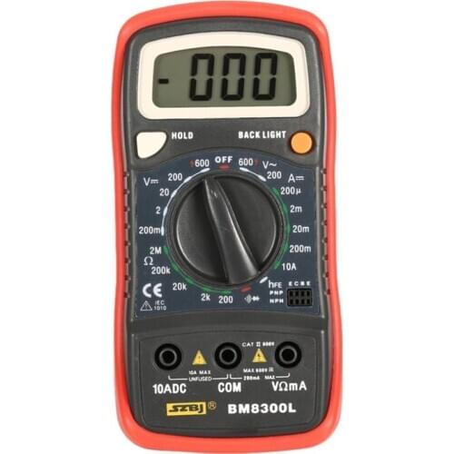 SZBJ BM8300L Handheld Digital Multimeter Voltmeter Ammeter AC DC Diode Resistence OHM Volt Tester Test Current Data Hold