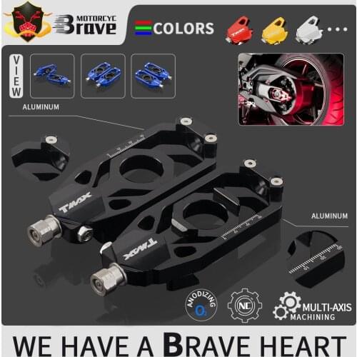 With LOGO CNC Tensioners Catena Rear Axle Spindle Chain Adjuster for Yamaha tmax 560 tech max 2020 2021 tmax560 techmax