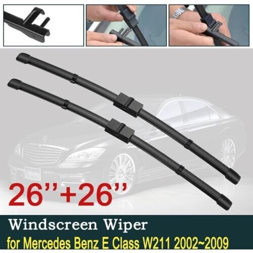 For Mercedes Benz E Class W211 2002~2009 Car Wiper Blade Windshield Wiper E200 E250 E270 E280 E300 E320 E350 E400 E420 E450 E500