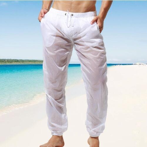 Supe thin Beach Pants Men Rashguard Jammer UV Protect Rash Guard Surf Sails Trousers Half Transparent Fast Dry Water Sport Pant