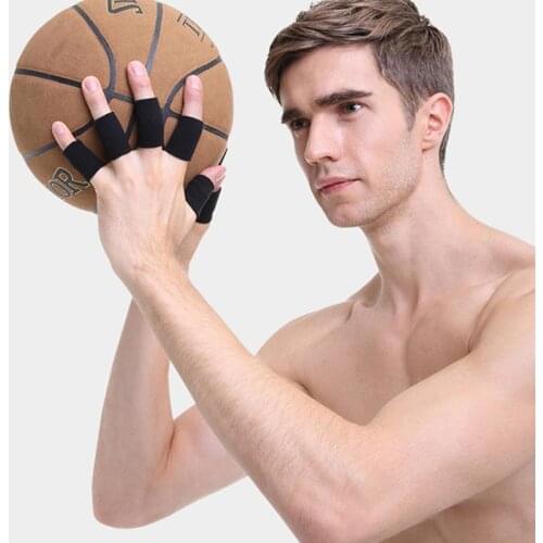 10PCS Stretchy Finger Sleeve Support Wrap Arthritis Guard Volleyball Sports Outdoor Basketball Volleyball Finger Protection