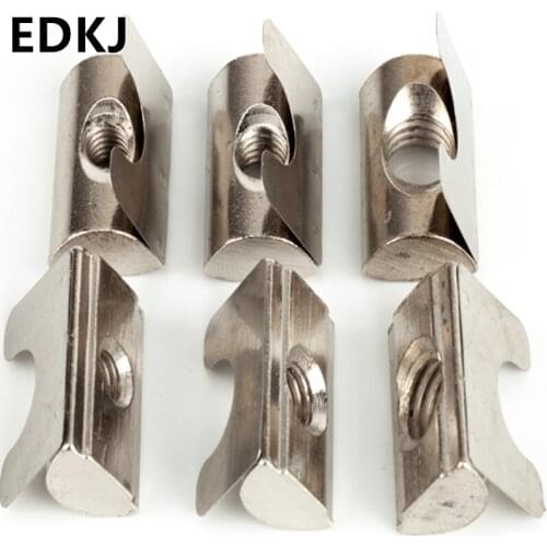 10 pcs 20/30/40/45 Series European standard aluminum profile accessories Elastic nut block M3/M4/M5/M6/M8