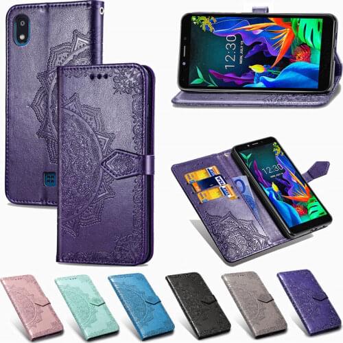 3D Datura Leather Flip Case For LG G7 G8 ThinQ K8 K10 2018 K9 K11 K20 K30 2019 K40S K50 Q60 V50 Stylo 4 5 W30 Wallet Cover Coque