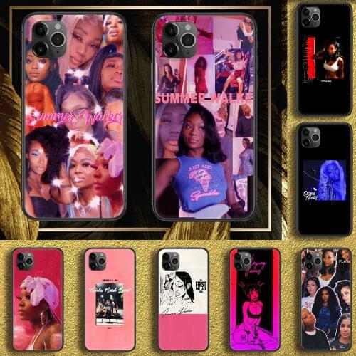 R&B Summer Walker Phone Case Cover Hull For iphone 5 5s se 2 6 6s 7 8 12 mini plus X XS XR 11 PRO MAX black fashion bumper trend