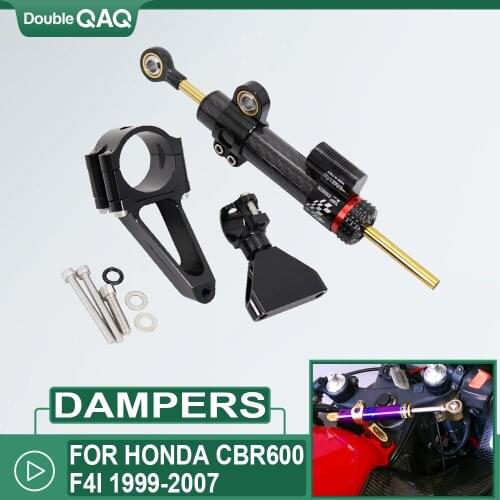 CNC Motorcycle Steering Dampers Stabilizer Bracket Mount Kit Support For HONDA CBR600 F4i CBR 600 1999-2007