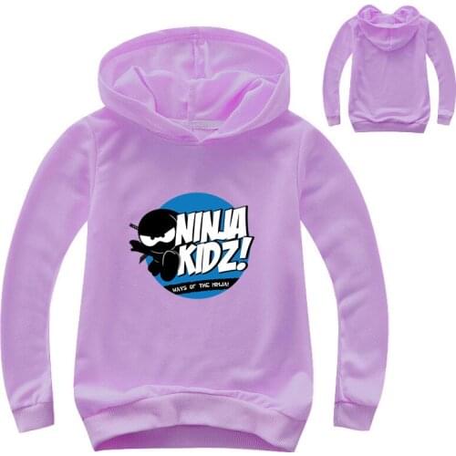 Kids SPY NINJAS Boys Hoodies Tees Cotton Boys Spring Clothes Shirts for Teenage Girls Anime Cosplay Pink Shirt Little Hooded Top