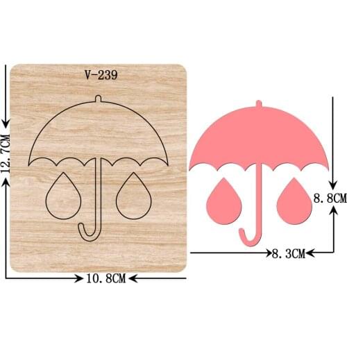 DIY New umbrella wooden dies cutting dies for scrapbooking /Multiple sizes /V-239