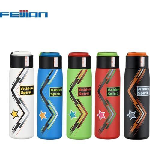 FEIJIAN Student Label Cup 500ml Custom Thermos Bottle Double Wall 304 Stainless Steel Vacuum Flask Thermos Cup Tea Travel Mug