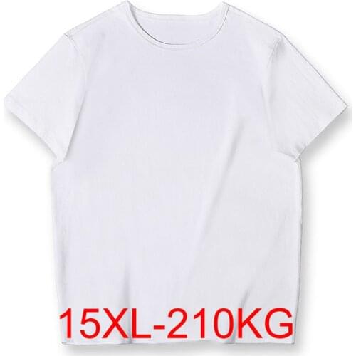 Summer men Oversized t-shirt Bust 186cm 15XL 14XL 13XL 12XL 11XL 10XL Weight 210kg Plus size Men t-shirt