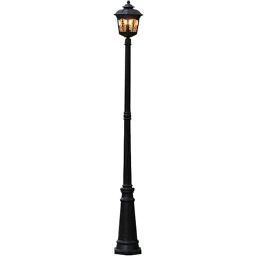 H≈ 2.4m) Outdoor courtyard street lamp European-style waterproof retro corridor lamp villa outdoor high pole project