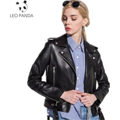 Liopfg Women's Black Bomber Jackets